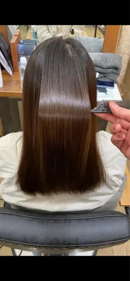 カット+髪質改善酸性ストレートパーマ!(2回目ご来店様)
