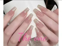 ラメグラデーション+チップ長さ出し