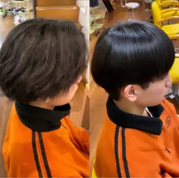 【🦋🉐学割U24(木,日)16時​〜​19時​〜​限定メンズ撮影モデル🦋】メンズカット＋地毛風縮毛矯正