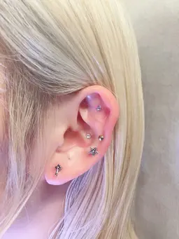 ケラチンラッシュリフト＋耳ツボジュエリー パーツ選び放題 ¥7500