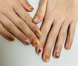 アートネイルやり放題　　　　　　　　　　　　　　　　　　　※ご希望のパーツを付ける場合は別途料金頂戴致します