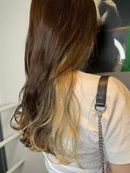 🌷ポイントブリーチカラー(イヤリングカラー、インナーカラー、裾カラーなど)➕トリートメント🌷