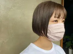 柔らかカラー+前髪カットサービス♡ブリーチ無しでも柔らかいカラーに🌿