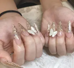 グラデーション＋チップ長さだし10本💜（オフなし）