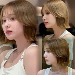 ❣️お悩み解消❣️骨格診断似合わせカット＋ストレートパーマ+高保湿TR【韓国/髪質改善/前髪/レイヤー/ボブ/ショート】