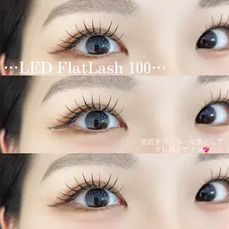 最新✨️LEDフラットラッシュ100本(オフ込み)