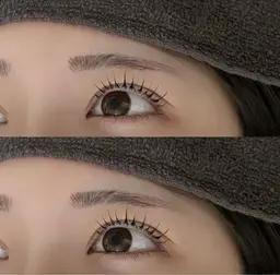 【オフ対応不可】韓国風まつげパーマ上のみ(アイシャンプー、コーティング付き)