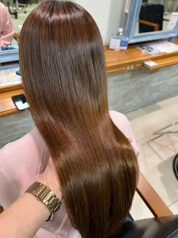 【ダメージを抑えて艶髪に✨】酸性ストレート➕髪質改善トリートメント🫧（⚠️カット追加＋1500円）