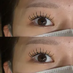 🤍パリジェンヌラッシュ×フラットラッシュ100本で作る 魅せる極みまつげ🤍コーティング仕上げ
