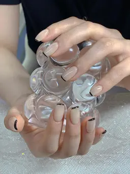 ワンカラー+フレンチネイル(丁寧な甘皮ケア付き)🧚♀️色を変更可能です