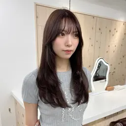 【💐1日２名様限定💐】くびれるカット＋イルミナカラー＋高濃度髪質改善トリートメント #韓国ヘア