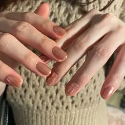 🌷オフ/ケア込🌷ハンド◆44色と豊富🫶🐻‍❄️ミラーネイル ワンカラー¥5000