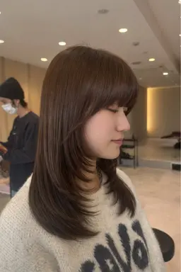 【学割U24・初カラーにおすすめ💟ྀི】似合わせカット+ブリーチなしダブルカラー