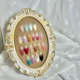 ⭐️オフなし⭐️カラーグラデーションネイル🩵 (チップ長さ出し10本　追加＋2980円)