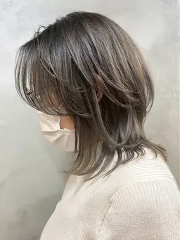 【調布／低価格】白髪ぼかしハイライト＋カラー✨自然にぼかす