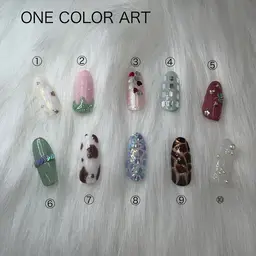 【オフなし】ワンカラー+写真アート2本付 0円