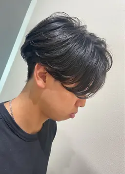 【初パーマにもオススメ！時短セット💡】メンズカット＋ニュアンスパーマ＋炭酸クレンジング