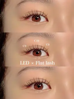 フラットラッシュ100本まで+コーティング🫧（LEDグルー変更+1000円）