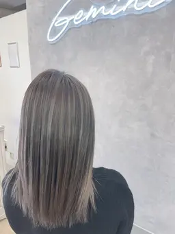 バレイヤージュ+カット+艶トリートメント