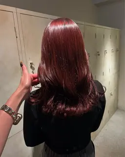 ブリーチ無しのワンカラー🎨(白髪染め🙆‍♀️)➕オーガニックトリートメント付き✨