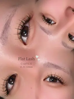 【ナチュラル派】フラットラッシュ120本