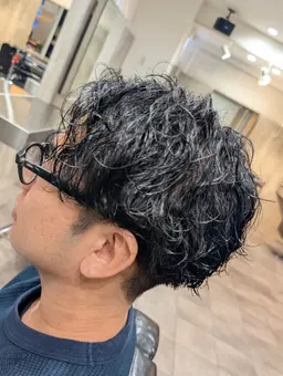 メンズカット＋ワンカラー＋パーマ