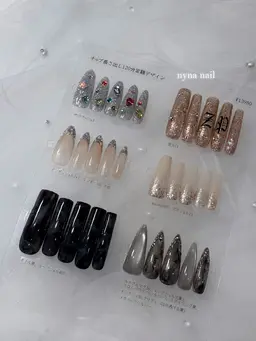 【🎵デザインは当日選んでok】チップ長さだし120分定額デザイン🎨冬っぽトレンドデザイン❄️✨