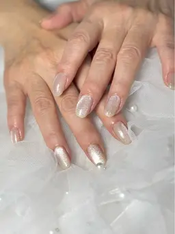 【ハンド】蓄光orミラーorマグネットorフラッシュネイル ワンカラー(1色まで可能)