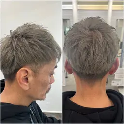 🔥🎨【イメチェン男子】ブリーチ＋メンズカット＋カラー✨👉 ハイトーンでおしゃれにキマる！￥13,200​〜​