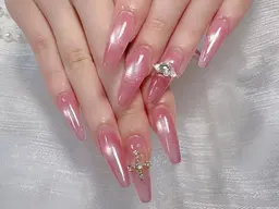 🧚‍♀️チップ長さだしマグネットワンカラー+2個大きいパーツ