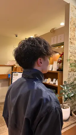 メンズパーマ + 眉カット 💡★