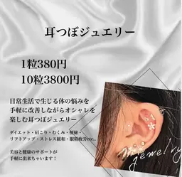 耳つぼジュエリー✧︎*。 10粒(片耳各5粒)