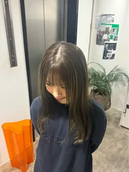 艶カラー＋髪質改善aujuaトリートメント🫧