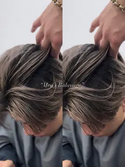 🇬🇧欧米風バレイヤージュ🇬🇧(2ブリーチ)バレイヤージュカラー+前処理剤トリートメント『トリートメントブロー込』