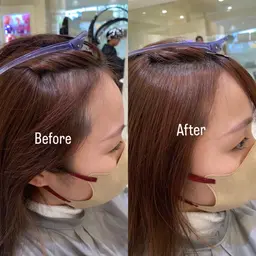 ［🇰🇷ナチュラルおしゃれ🇰🇷］韓国レイヤー＋うぶ毛パーマ＋Aujuaトリートメント