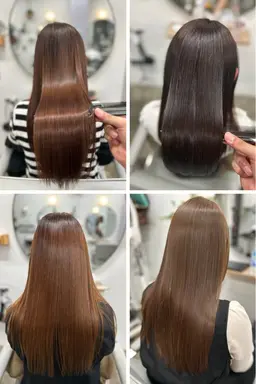 【大人女性の困った癖毛に】カット+髪質改善ストレート+髪質改善トリートメント