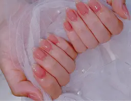 新規キャンペーン💖チップ長さ出し10本💖　ワンカラー、ラメグラデーション