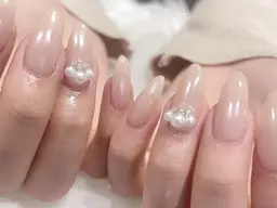 【🤎期間限定練習モデル🍦】長さ出し➕ワンカラーorラメグラデーション🎨✨