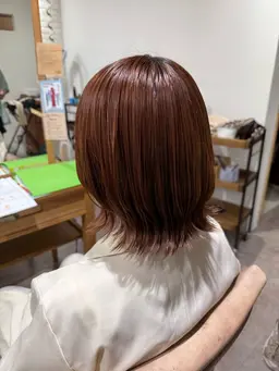 全体カラー+髪質改善トリートメント🫧