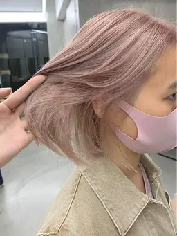 🌿リピーター限定クーポン🌿ブリーチWカラー＋似合わせカット＋キューティクル補修トリートメント