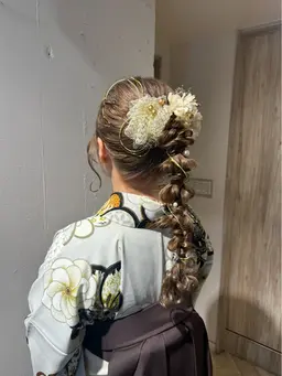 🎓 卒業式 💐 ヘアセット＋袴着付け 2点セット