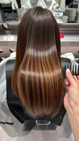 黒木式酸性ストレート➕内部補修トリートメント