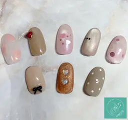 【Jrネイリスト】ワンカラー＋選べる2本アート💅※オフ無し