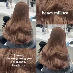 【💗メニューに迷った方はこちら💗】💗透明感ブリーチカラー💗➕コラーゲン配合トリートメント