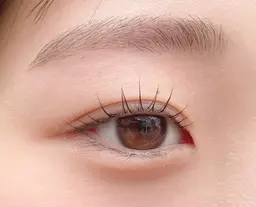 【抜け感★アイブロウ＋まつげパーマ】アイブロウWax（間引き、眉メイク付き）と束感まつげパーマのセットメニュー