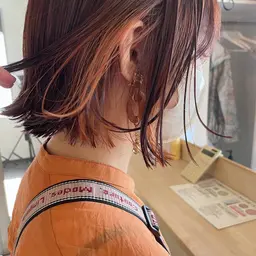 インナーカラー＋cut