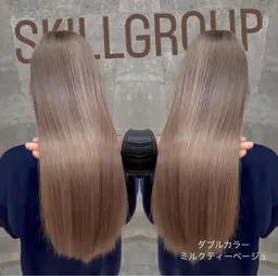 ブリーチ＋カラー＋3ステップトリートメント