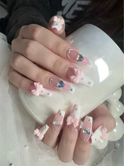 【チップ長さだし】(180分)アート10本◎パーツ/シール無制限付け放題¥13900