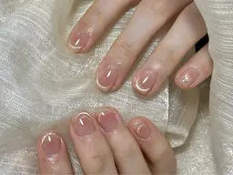 INS大人気ワンホンマグネットフレンチ・パーツ2個付き「ジェルオフ無料」