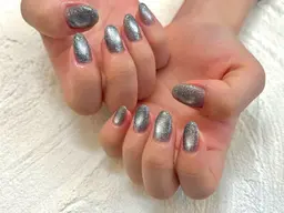 《オフ有🌺》マグネットネイル/フラッシュ💖　パラジェル使用/長さだし🉑